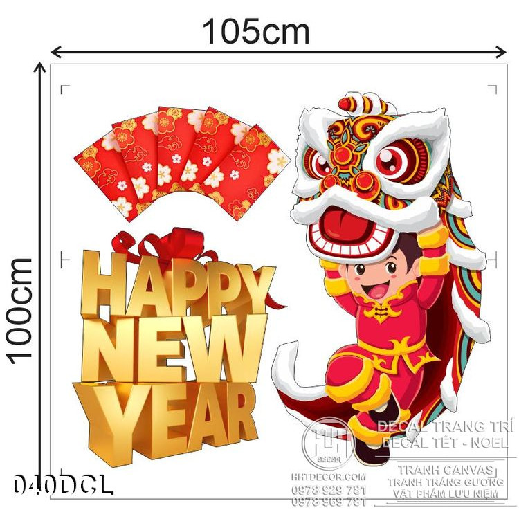 Decal happy new year
