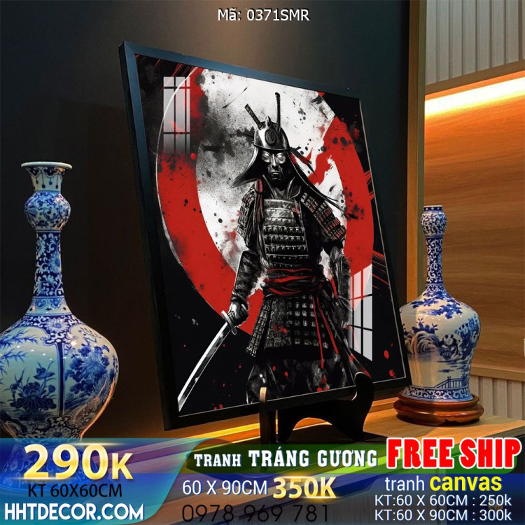 File tranh treo tường hình chiến binh Samurai 