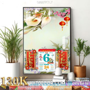 Lịch tết tranh kim tiền-0288TKT LT