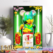 Lịch tết tranh Kawas gấu Bearbrick, Phi hành gia-041GP LT