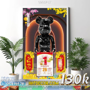 Lịch tết tranh Kawas gấu Bearbrick, Phi hành gia-090GP LT