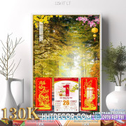 Lịch tết tranh phong cảnh decor-119NT LT