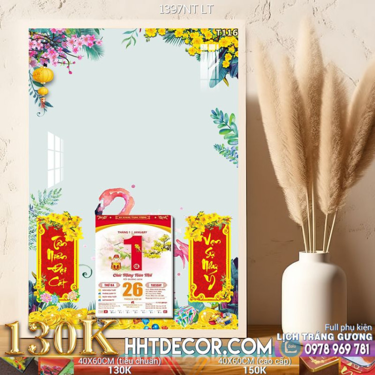 Lịch tết tranh phong cảnh decor-1397NT LT