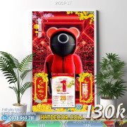 Lịch tết tranh Kawas gấu Bearbrick, Phi hành gia-143GP LT