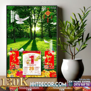 Lịch tết tranh phong cảnh decor-147NT LT