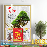 Lịch tết tranh bonsai, Mai Đào tết-151BS LT