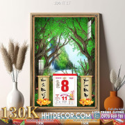 Lịch tết tranh phong cảnh decor-184NT LT