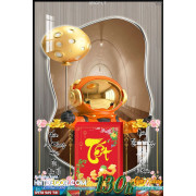 Lịch tết tranh Kawas gấu Bearbrick, Phi hành gia-185GP LT