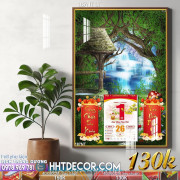 Lịch tết tranh phong cảnh decor-187NT LT