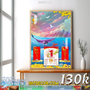 Lịch tết tranh lụa 3d canvas-2249TL LT