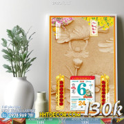 Lịch tết tranh lụa 3d canvas-2420TL LT