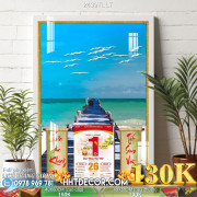 Lịch tết tranh lụa 3d canvas-2439TL LT