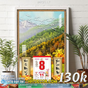 Lịch tết tranh lụa 3d canvas-2473TL LT