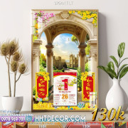 Lịch tết tranh phong cảnh decor-3764NT LT