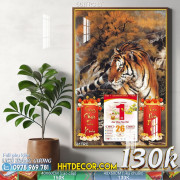 Lịch tết tranh rồng phượng-661TRC LT