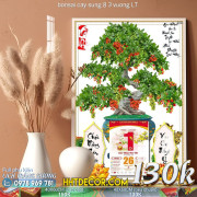 Lịch tết tranh bonsai cay sung 8 3 vuong LT