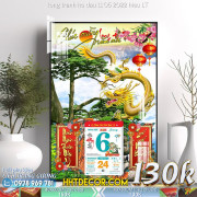 Lịch tết tranh long tranh ho dau 11 05 2022 hieu LT