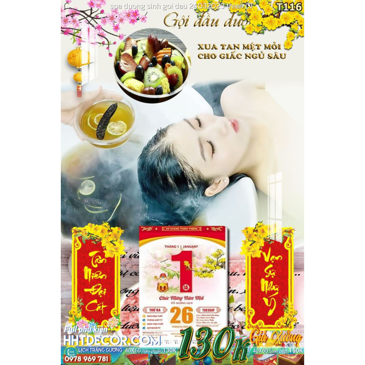 Lịch tết tranh spa duong sinh goi dau 24032023 thien LT