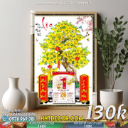 Lịch tết tranh tranh bon sai 16 3 2022 hanh LT