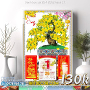 Lịch tết tranh tranh bon sai 22 4 2022 hanh LT