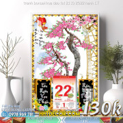 Lịch tết tranh tranh bonsai hoa dao tet 21 10 2022 hanh LT