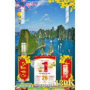 Lịch tết tranh tranh phong canh vinh ha long 26 07 phu LT