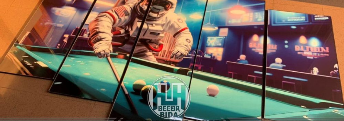 Tranh treo tường Phòng BIDA BILLIARDS Phi Hành Gia