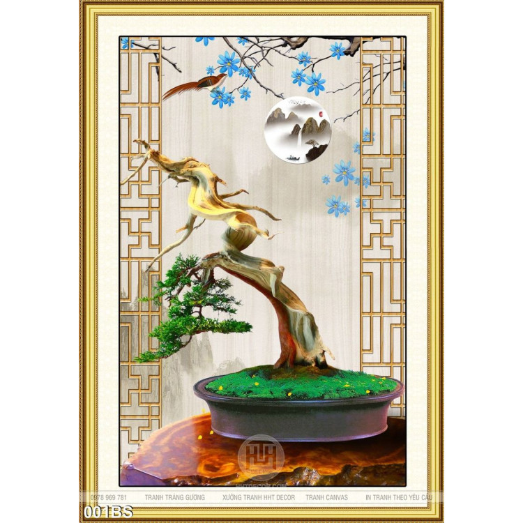 Tranh bonsai nghệ thuật 3d