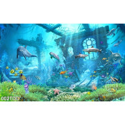 Tranh Đại Dương, cá heo 3D trang trí