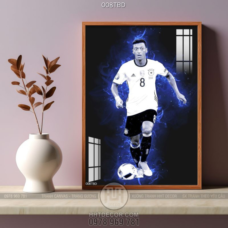 Tranh cầu thủ Mesut Özil treo tường trang trí