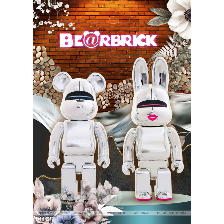 Tranh file gốc gấu bearbrick đẹp ấn tượng