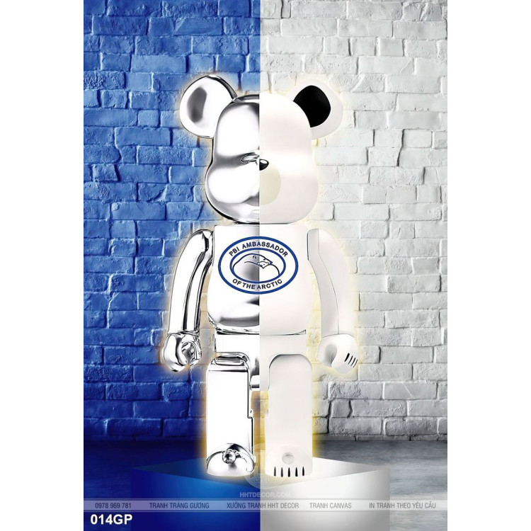 Tranh file gốc gấu bearbrick đẹp ấn tượng