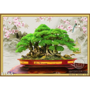 Tranh bonsai nghệ thuật 3d phong cảnh