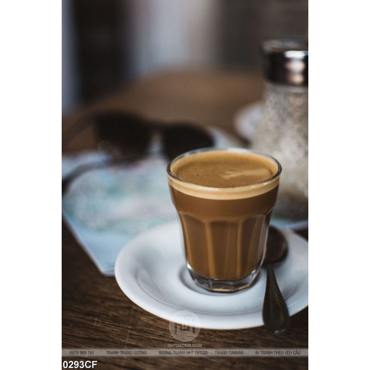 Tranh ly cà phê frappe' của đất nước Hy Lạp