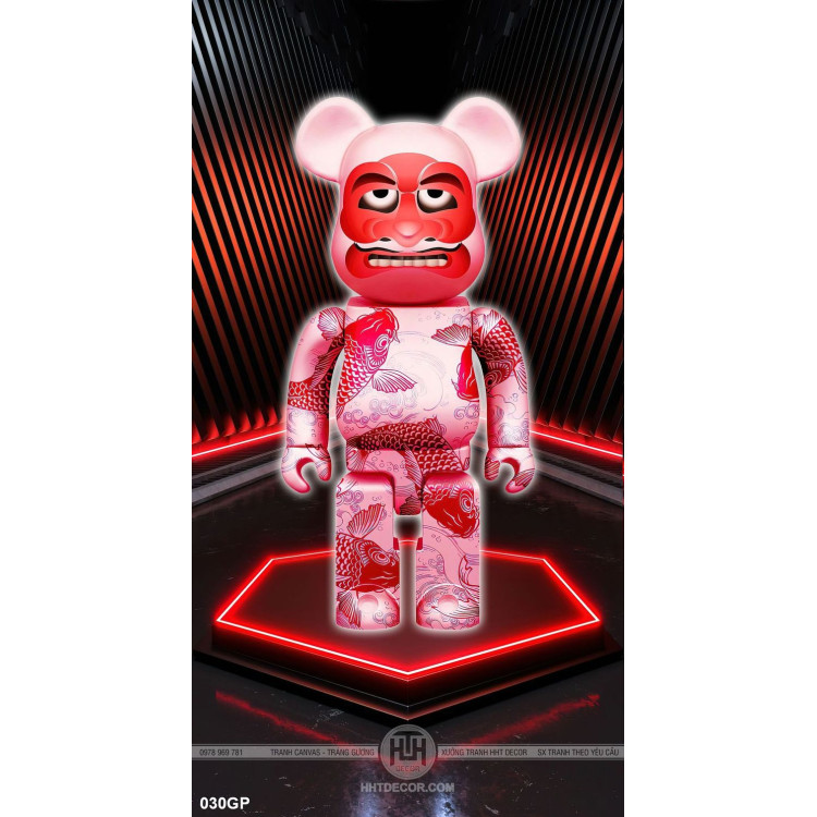 Tranh treo tường gấu bearbrick đẹp độc đáo