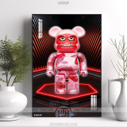 Tranh treo tường gấu bearbrick đẹp độc đáo