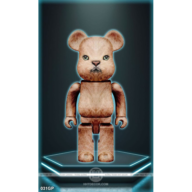 Tranh file gốc gấu bearbrick đẹp ấn tượng