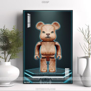 Tranh file gốc gấu bearbrick đẹp ấn tượng