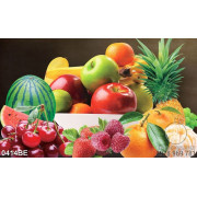 Tranh trái cây tươi giàu dưỡng chất treo bếp