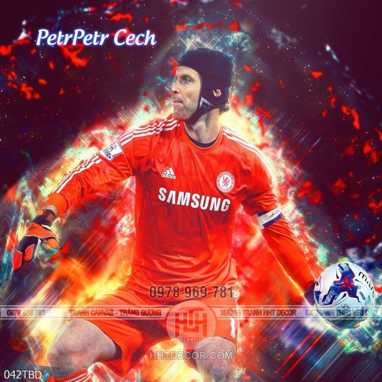 Tranh cầu thủ Petr Cech