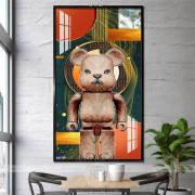 File tranh nghệ thuật gấu bearbrick trang trí tượng đẹp nổi bật