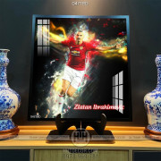 Tranh cầu thủ đá bóng Zlatan Ibrahimovic