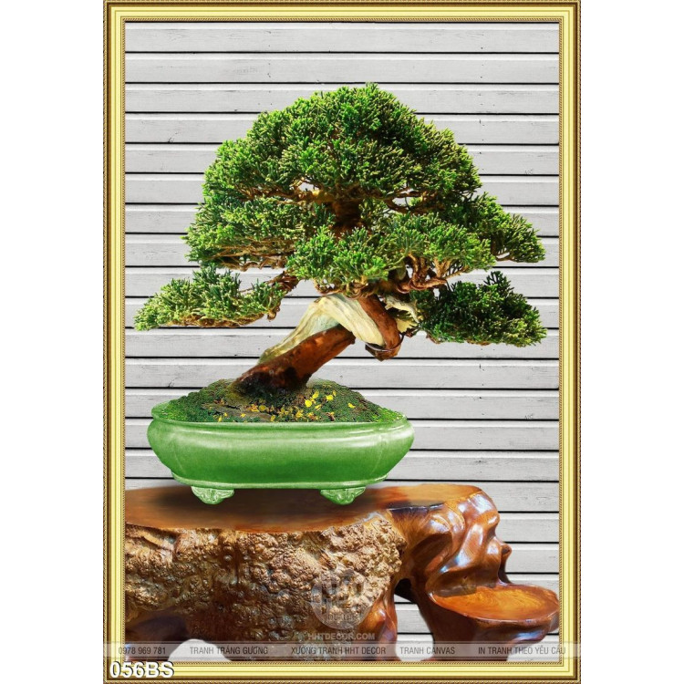 Tranh bonsai decor nghệ thuật psd