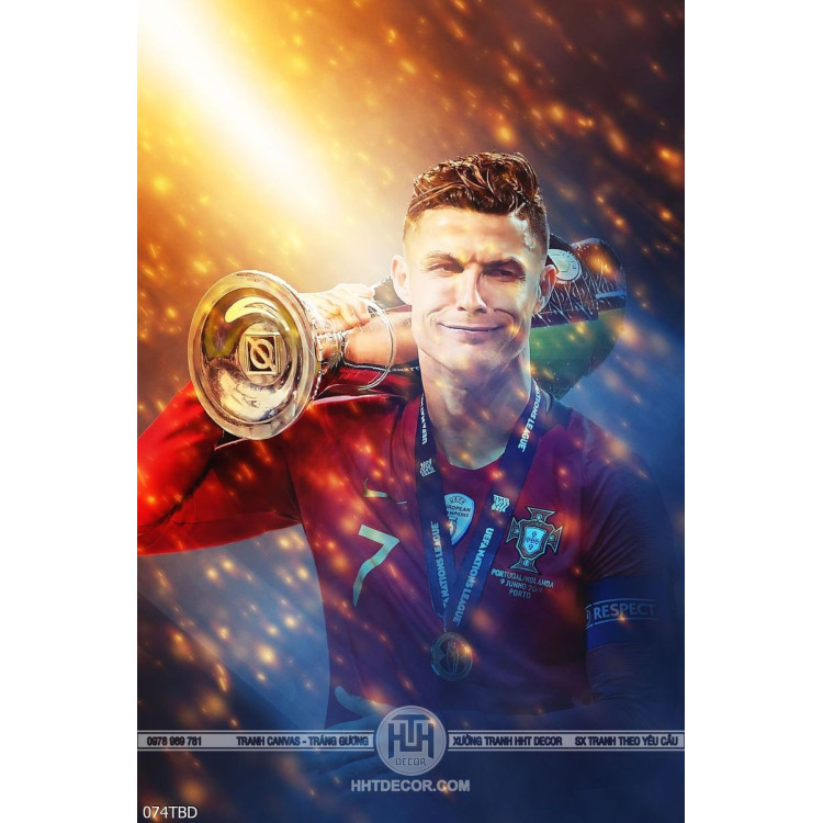 Tranh cầu thủ Cristiano Ronaldo