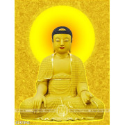 Tranh tượng Phật bằng vàng