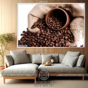 Tranh chiếc bì đựng hạt cà phê treo tường