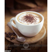 Tranh tách cà phê phủ đầy bột cacao in uv