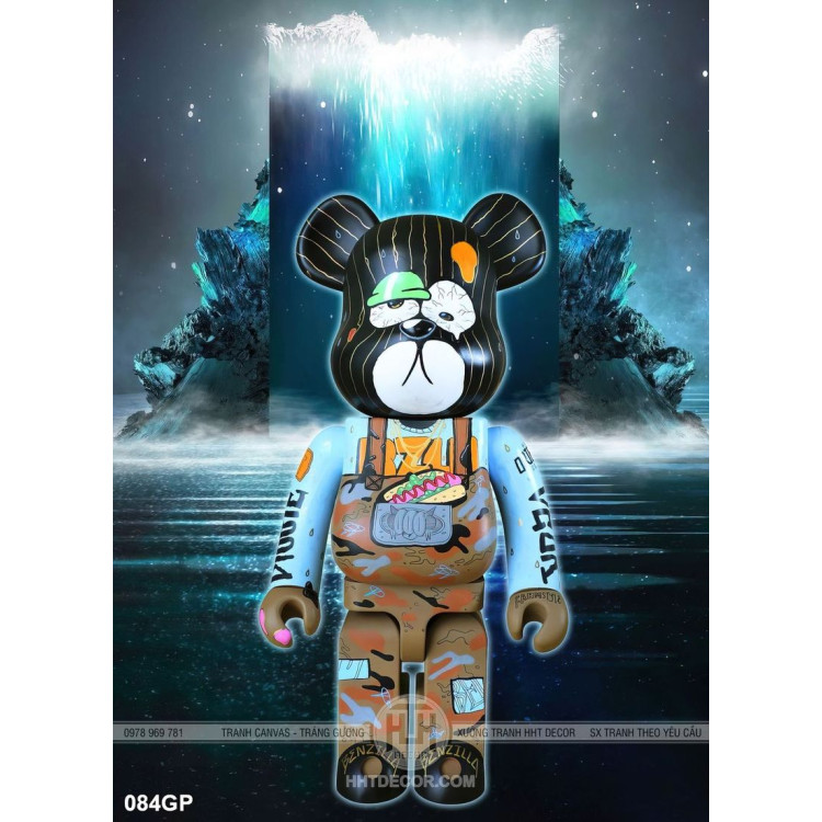 Tranh file gốc gấu bearbrick đẹp ấn tượng