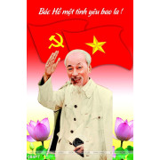 Tranh psd Chủ tịch Hồ Chí Minh