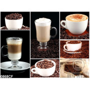 Tranh những thức uống chế biến từ cà phê 3d